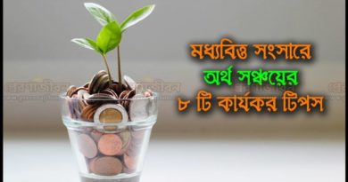 মধ্যবিত্ত সংসারে অর্থ সঞ্চয়ের আটটি কার্যকর টিপস